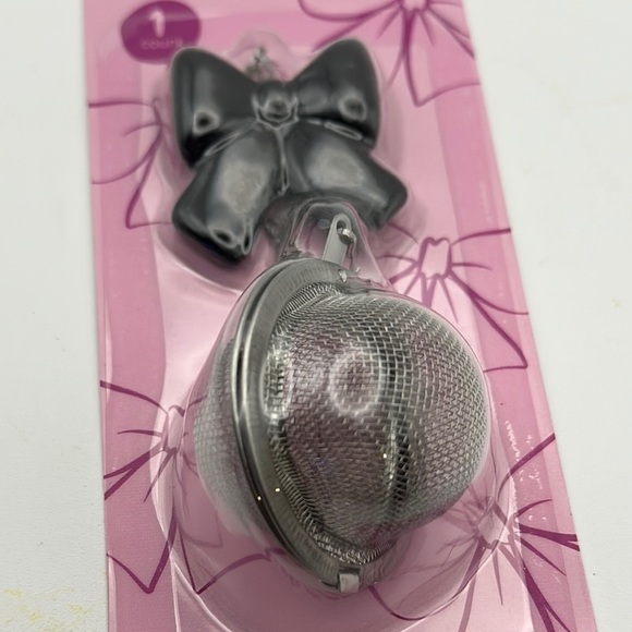 Black and Silver Bow Tea Steeper - Picture 3 of 4